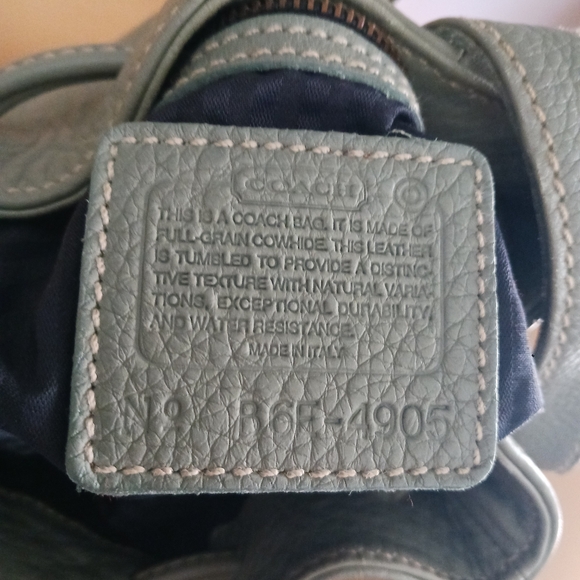 Slate Blue Textured Mini Bucket Bag with Adjustable Strap mint green - Picture 12 of 12